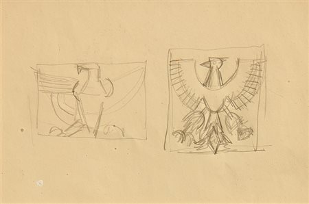 Fortunato DEPERO (Fondo 1892-Rovereto 1960) Studio per tavola Trento, 1937,...