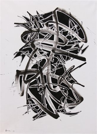 Gianni ASDRUBALI (Viterbo 1955-) Scatalande, 1995, acrilico su carta...