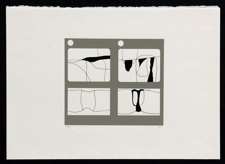 Alberto BURRI (Città di Castello 1915-Nizza 1995) Lettere-A, 1969,...