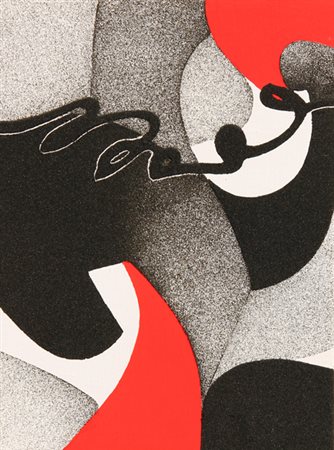 Agostino FERRARI (Milano 1938-) Senza titolo, tecnica mista su tela, cm. 35 x...