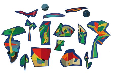 Ugo NESPOLO (Mosso Santa Maria (Bi) 1941-) Diario fraterno, anni 80, acrilico...