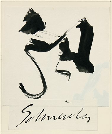 Gerard SCHNEIDER (Saint Croix 1896-Parigi 1986) Senza titolo, 1965, tempera...