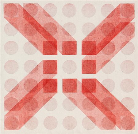 Carlo NANGERONI (New York, 1922-) Movimento, 1972, acrilico su tela, cm. 80 x...