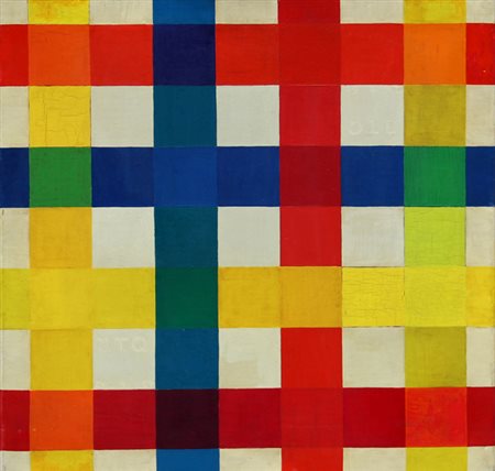 Jorrit TORNQUIST (Graz 1938-) Opus 6, 1964, acrilico su tela, cm. 55 x 55,...