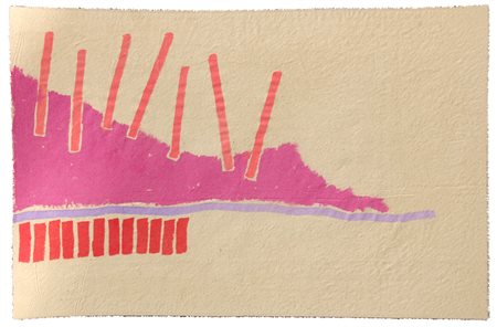 Giorgio GRIFFA (Torino 1936-) Campo rosa, 1984, acrilico su tela, cm. 48 x...