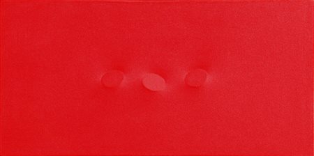 Turi SIMETI (Alcamo 1929-) Tre ovali rossi, 2006, acrilico su tela sagomata,...