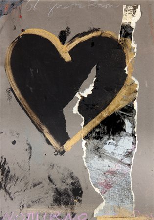 Giosetta FIORONI (Roma 1932-) Notturno, 2006, tecnica mista su cartoncino...