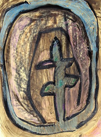 Riccardo LICATA (Torino 1929-Venezia, 2014) Senza titolo, 1959, olio su...