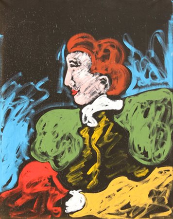 Tano FESTA (Roma 1938-Roma 1988) Senza titolo, 1986, acrilico su tela, cm. 90...