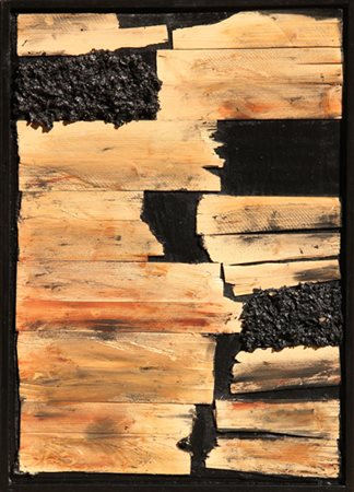 Angela CACCIAMANI (Spoleto, 1955-) Legno n. 5, 2011, tecnica mista su tavola,...