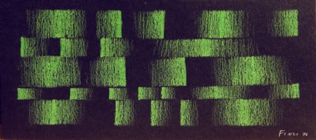 Ennio FINZI (Venezia 1931-) Senza titolo, 1976, pastelli su cartoncino, cm....