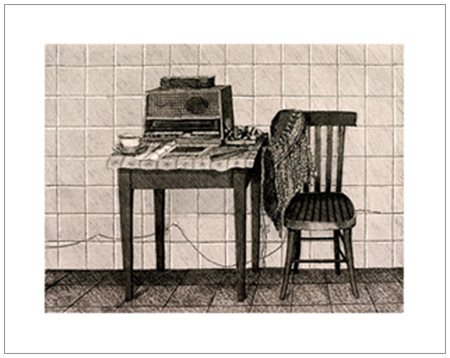 GIANNI CACCIARINI Firenze 1941 La cucina di Nicola Lisi 1977 Acquaforte...