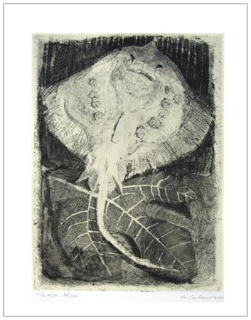 MARIO CALANDRI Torino 1914 – Torino 1993 La Razza 1954 Acquaforte es.87/100....