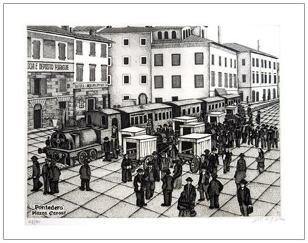 GIORGIO DAL CANTO Pontedera 1934 – Pontedera 2016 Pontedera, Piazza Cavour...