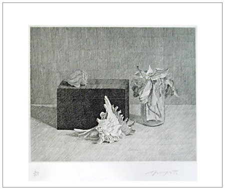 VAIRO MONGATTI Firenze 1934 Senza titolo Acquaforte su rame es.4/125. Firma +...