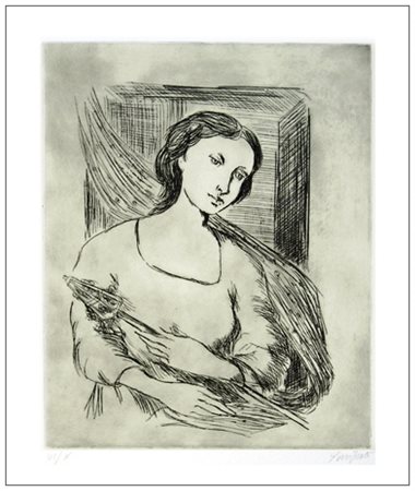 DOMENICO PURIFICATO Fondi 1915 – Roma 1984 In casa 1982 Acquaforte es.VI/X....