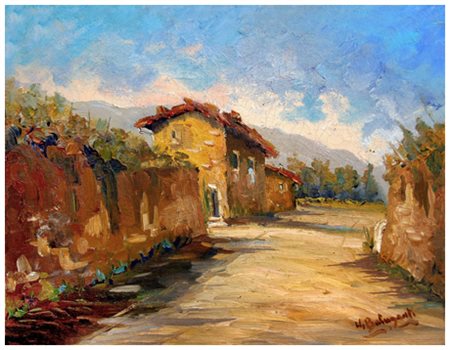 UGO BALUGANTI Livorno Paesaggio 1979 Olio su tela 30 x 40. Firma in b. a d.;...