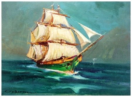 DINO BANCHELLI Livorno 1903 – Livorno 1974 Senza titolo Olio su tavola 37 x...