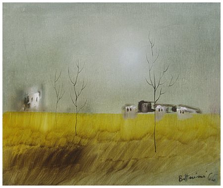 LIDO BETTARINI Sesto Fiorentino 1927 Senza titolo 1966 Olio su tela 50 x 60....