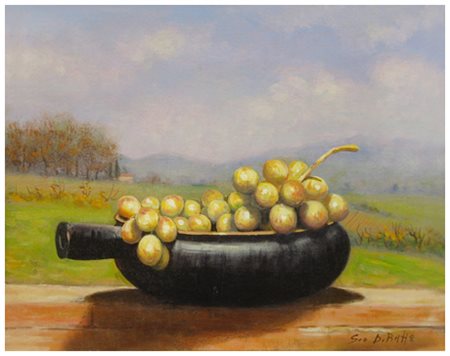 GIO DI BATTE Livorno 1944 Senza titolo Olio su cartone intelato 30 x 40....