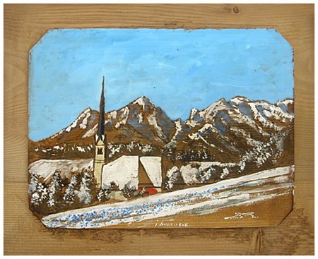 MASSIMO LOMI Livorno 1953 I bucaneve 2016 Tempera su tavola 23 x 30. Firma in...