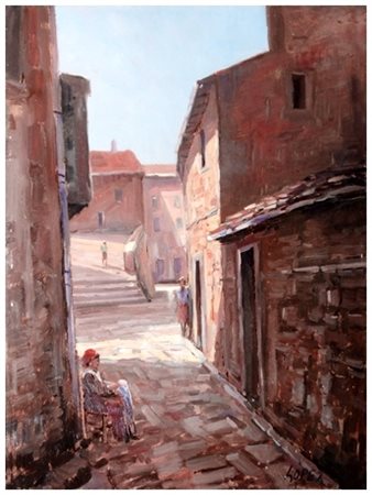 ALDO LOPEZ (Aldo Luxardo) Livorno 1921 – Livorno 1995 Senza titolo Olio su...