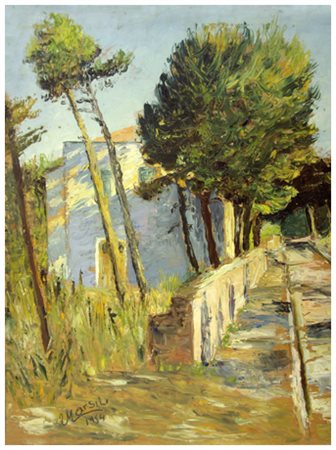 RITA MARSILI Lucca 1897 – Lucca 1972 Senza titolo 1954 Olio su tavola 35 x...