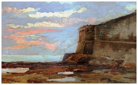 MARIO MENICHETTI Livorno 1889 – Livorno 1975 Scogliere S. Leopoldo – Livorno...