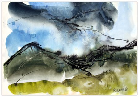 FOSCO RICOVERI Pisa 1923 – Pisa 2015 Senza titolo Acquerelli e china su carta...