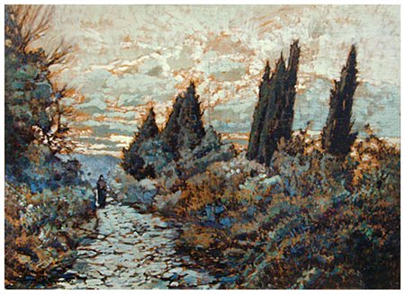 GINO ROMITI Livorno 1881 – Livorno 1967 Senza titolo anni ‘30 Olio su tavola...