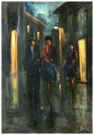 DOMENICO SELOSKI Napoli 1924 – Livorno 1981 Senza titolo (Rientro a casa)...