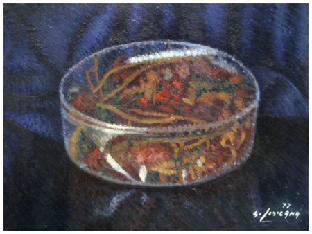 GIOVANNI SIRCANA Olbia 1909 – Livorno 1984 Fiori appassiti 1977 Olio su...