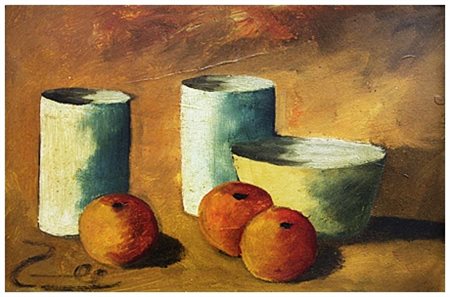 GIACOMO TABELLINI Livorno 1907 – Livorno 1989 Natura morta Olio su faesite 20...