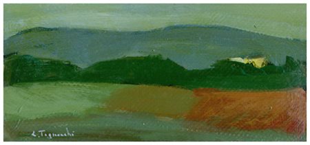 LIO TOGNOCCHI Livorno 1921 – Livorno 1994 Senza titolo 1954 Olio su cartone...