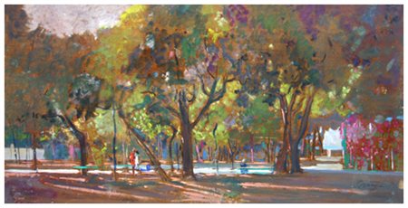 PIERO VACCARI Livorno 1926 – Livorno 1997 Senza titolo Olio su tavola 24,7 x...