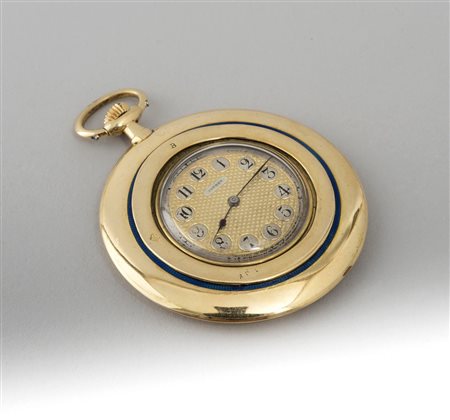 OROLOGIO IN ORO ASPREY London funzionante diametro cm 4,3 Buone condizioni