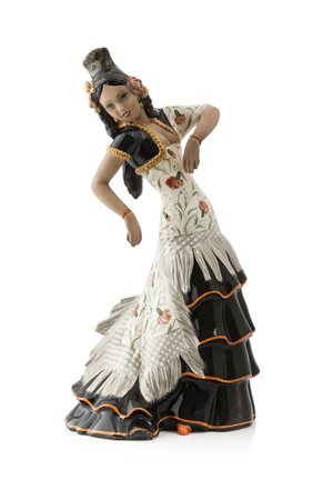 CERAMICA LUCIDA CIA MANNA Fior di Spagna modello 485 h cm 56 fine anni '40...