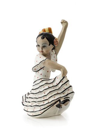 CERAMICA CIA MANNA Chiquicita modello 645 firma e titolo sotto la base 1935...