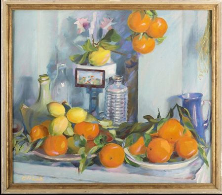 GIACOMO BALLA Torino 1871 - Roma 1956 Arance di Messina nella gioiosa marea...