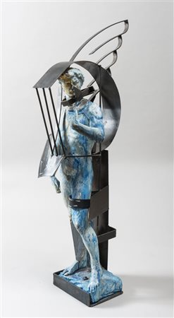 EULISSE Venezia 1936 Senza titolo Scultura a tecnica mista con ferro ceramica...