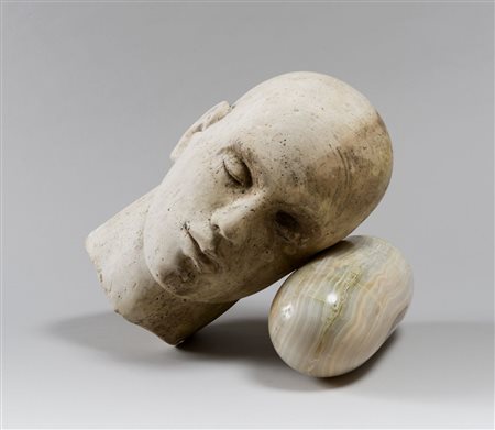 BRUNO CECCOBELLI Monte Castello di Vibio 1952 Il Sogno Scultura in marmo...