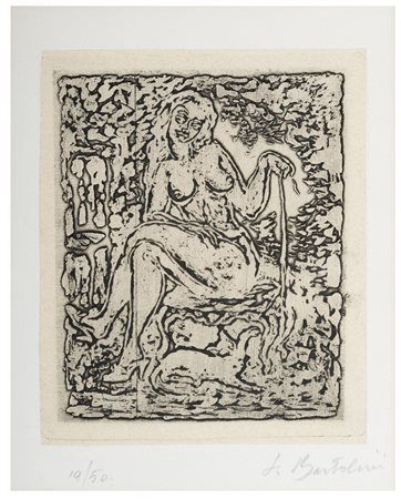 LUIGI BARTOLINI Cupramontana 1892 - Roma 1963 Nudo Acquaforte ex 19/50...