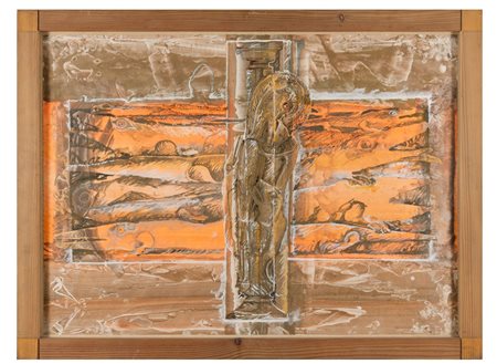 ROMANO NOTARI Foligno 1933 Oracaiman 1975 Tempera su cartoncino cm 88 x 64...