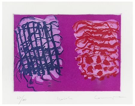 PIETRO CONSAGRA Mazara del Vallo 1920 - Milano 2005 Senza titolo Acquaforte e...