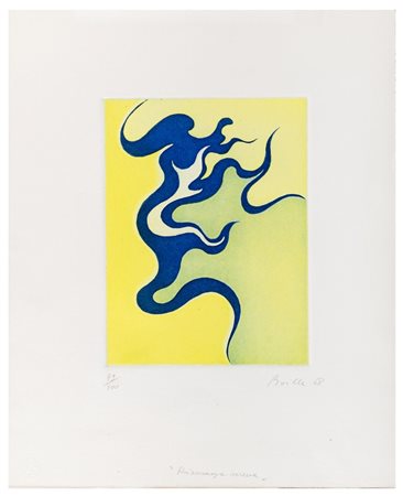 LUIGI BOILLE Pordenone 1926 - Roma 2015 Senza titolo 1956 Acquaforte ex...