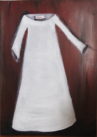 CLAUDIA RORDORF MONZA 1973 anima olio su tela 35x25