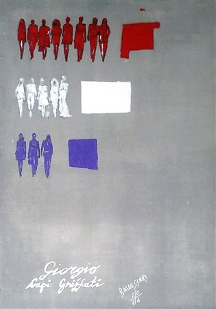 Franco Baldessari Roncegno Terme 1953 Capi Griffati 2016 mista 70x50...