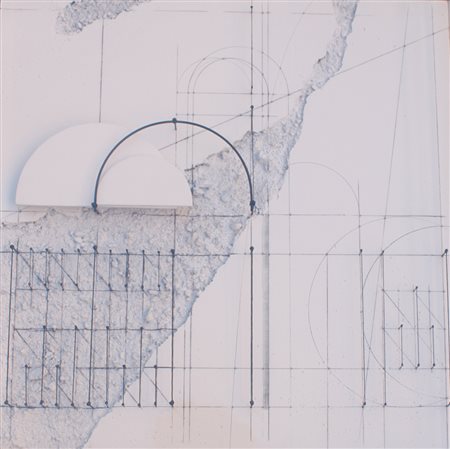 Walter Valentini Pergola 1928 La città del sole 0 Tecnica mista 60x60