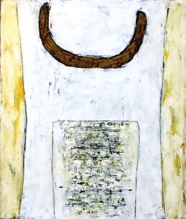 Chin Hsiao Shanghai 1935 GC-158 1959 Olio su tela 70x60 Certificato di...