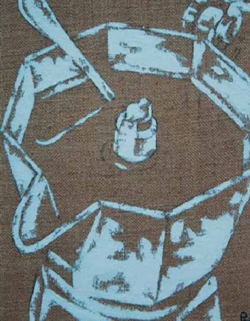 Pasquale De Luca Sersale 1968 Senza titolo 0 Olio su tela 35x22